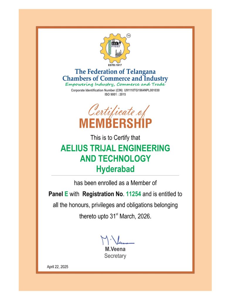 FTCCI Certificate